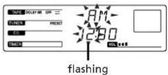 SONY CHCP33D - Setting the Clock - 2