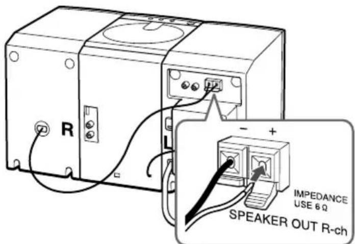 SONY PMCD307 - Raccordement des haut-parleurs - 3