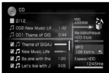 SONY Giga Juke NASSC55PKE - Enregistrement d'un CD sur le Jukebox HDD du serveur de musique « GIGA JUKE » - 4