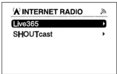 SONY Giga Juke NASSC55PKE - Appuyez sur INTERNET RADIO sur le lecteur sans fil « GIGA JUKE » - 1