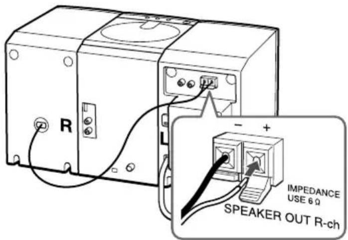 SONY PMCD307L - Raccordement des haut-parleurs - 3