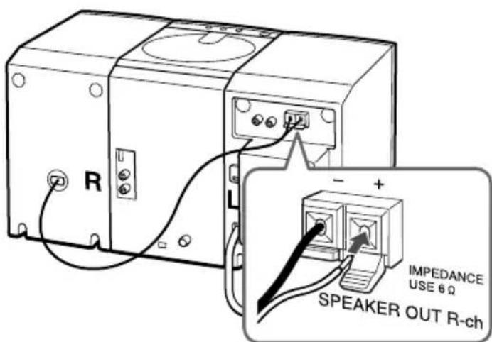 SONY PMCD307L - Conexión de los altavoces - 3