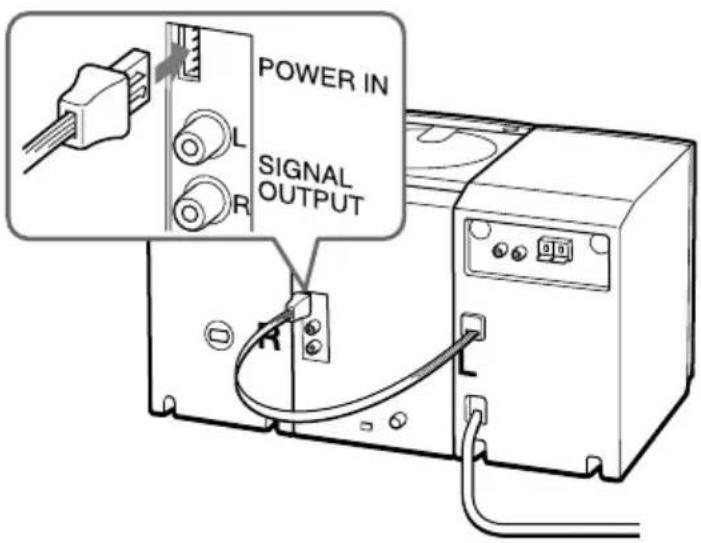 POWER IN L R SIGNAL OUTPUT R