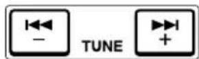 SONY PMC205L - Maintenez la touche TUNE - 1