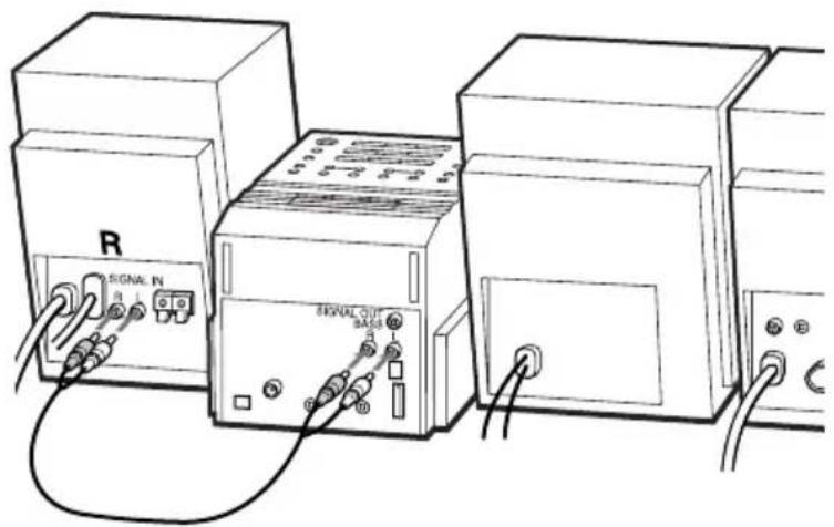 SONY PMCDR50L - Anschließen der Lautsprecher - 2