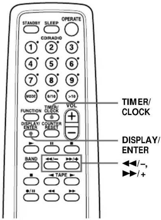 STANDBY SLEEP OPERATE CD/RADIO 1 2 3 4 5 6 7 8 9 MODE 0/10 >10 FUNCTION TIMER/ VOL DISPLAY/ COUNTER + ENTER ENTER RESET - - BAND ←/− →/+ /- TAPE +/II <+>