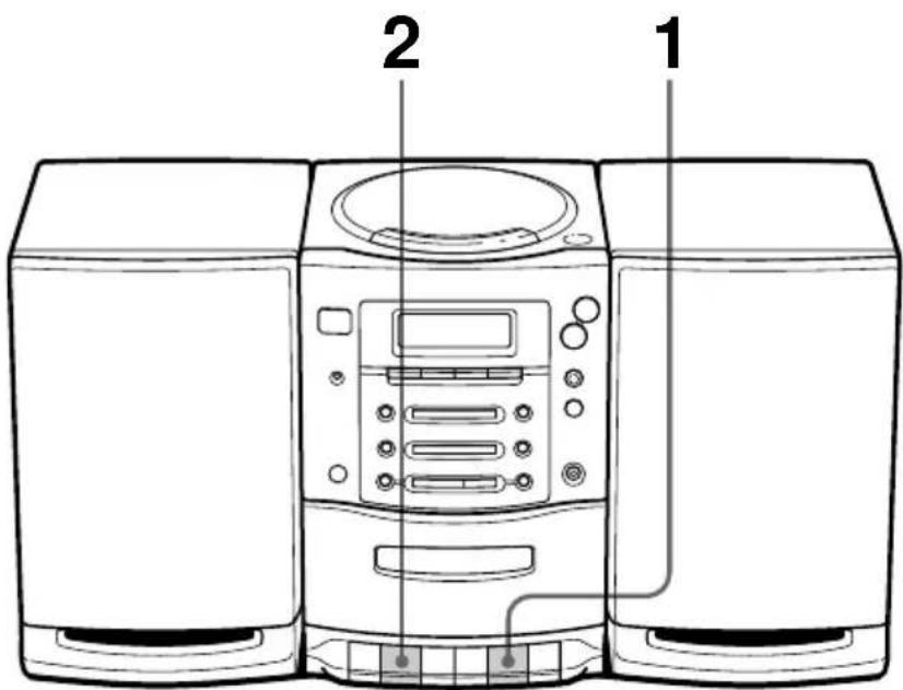 SONY PMC107L - Wiedergeben einer Kassette - 1