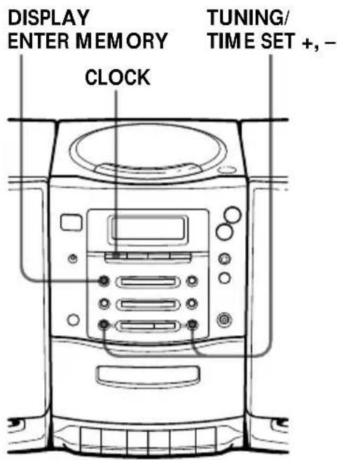 SONY PMC107L - Réglage de l'horloge - 1