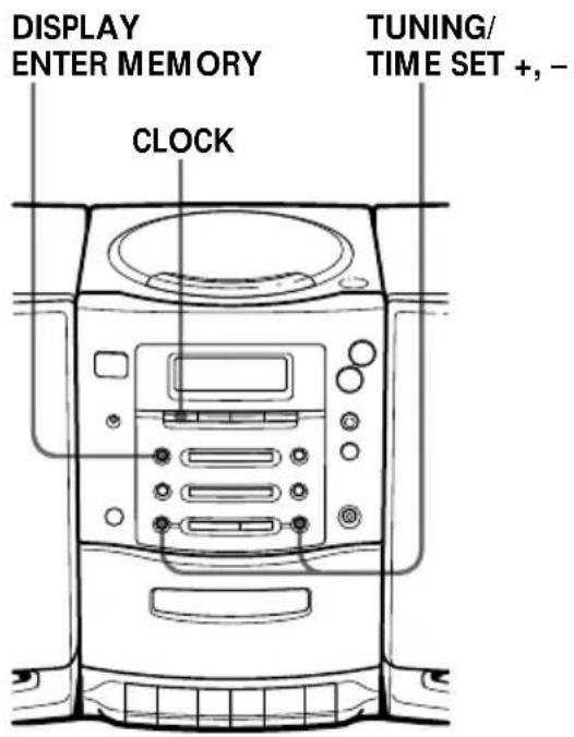 SONY PMC107L - Einstellen der Uhr - 1