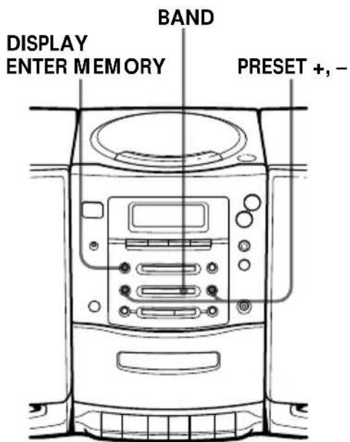SONY PMC107L - Présélection des stations de radio - 1