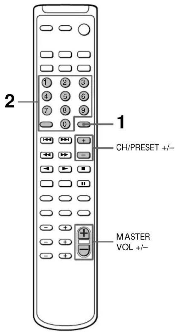 SONY HSTSE581 - — Accord sur les stations prérangées - 2