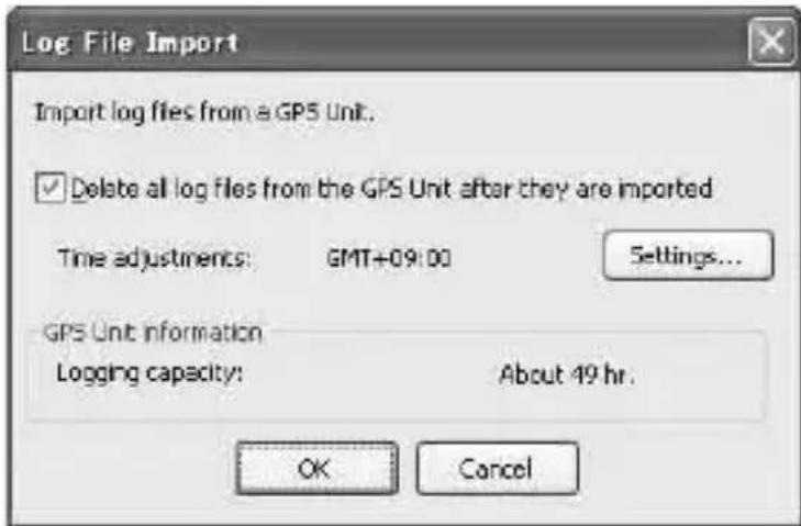 SONY GPSCS1KA - Import the GPS log files. - 1