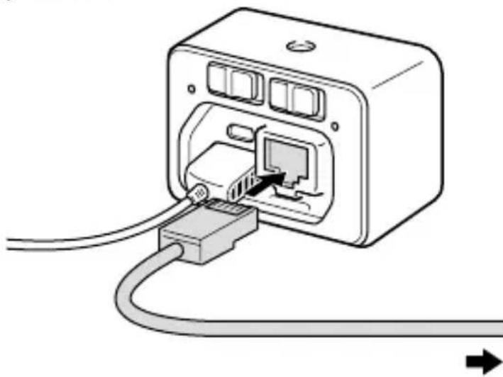 SONY CCBWD1 - Conecte el terminal LAN del producto con el puerto LAN del ordenador o del concentrador de conmutación utilizando un cable LAN. - 1