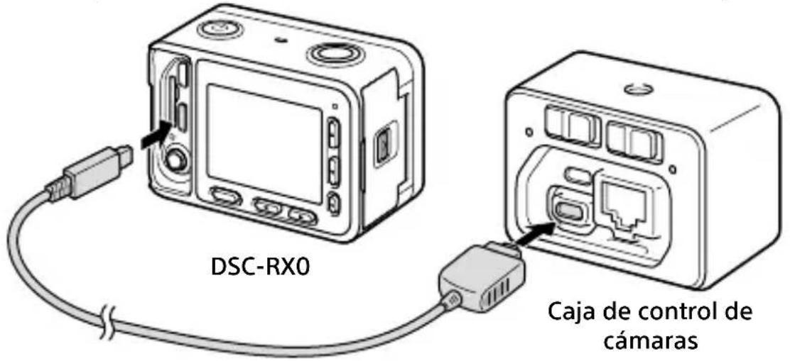 SONY CCBWD1 - Conecte el terminal múltiple del producto con el terminal multi/micro USB de la cámara utilizando el cable conector con terminal múltiple (suministrado). - 1