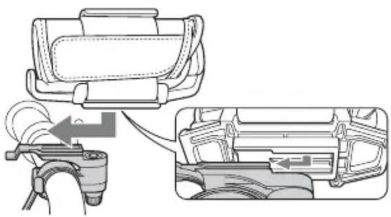 SONY GPSCS1KASP - Installation de l'unité GPS sur la poignée d'une bicyclette ou d'une moto en utilisant la monture - 3