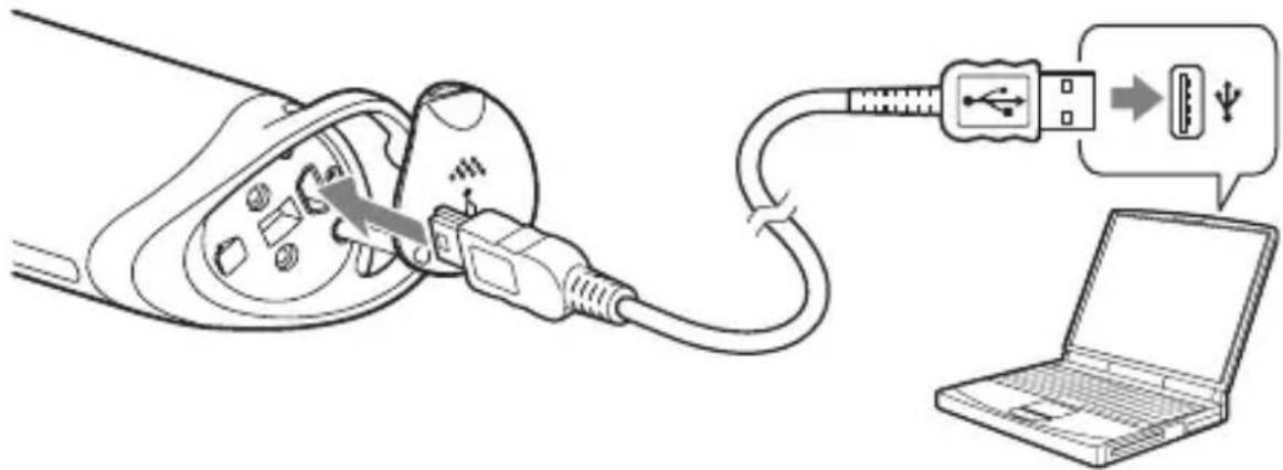 SONY GPSCS1KASP - Connectez l'unité à l'ordinateur. - 1
