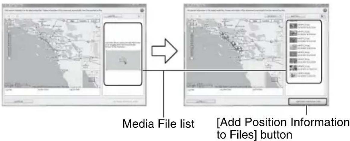 SONY GPSCS1KASP - Add images and apply position information to the images. - 1