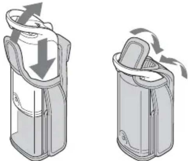 SONY GPSCS1KASP - Inserting the GPS unit into the carrying case - 1