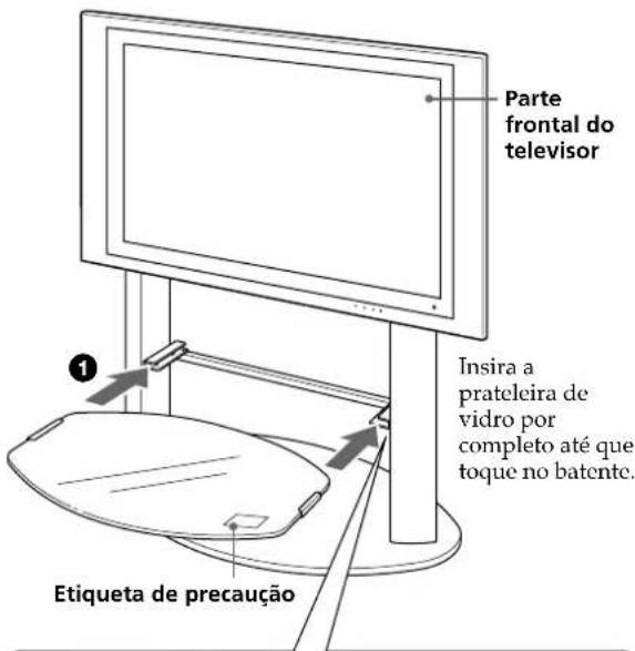 SONY SUPF3L - Fixação da prateleira de vidro. - 1