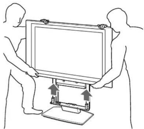 SONY SUPF3L - Detach the TV from the Table-Top Stand. - 2