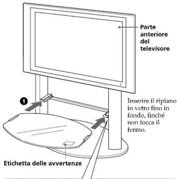 SONY SUPF3L - Montare il ripiano in vetro. - 1