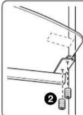SONY SUPF3L - Fixação da prateleira de vidro. - 2