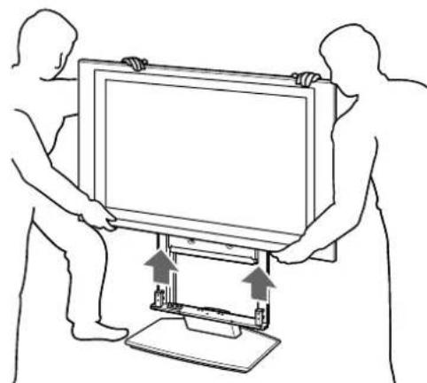 SONY SUPF3M - Demontez le support de table du téléviseur. - 2