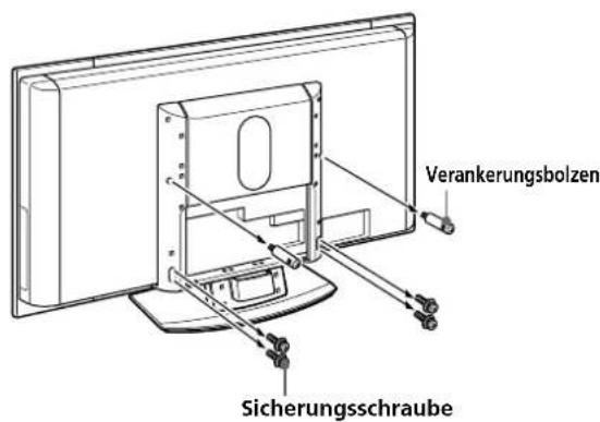 SONY SUPF3M - Nehmen Sie das Fernsehgerät vom Tischständer ab. - 1