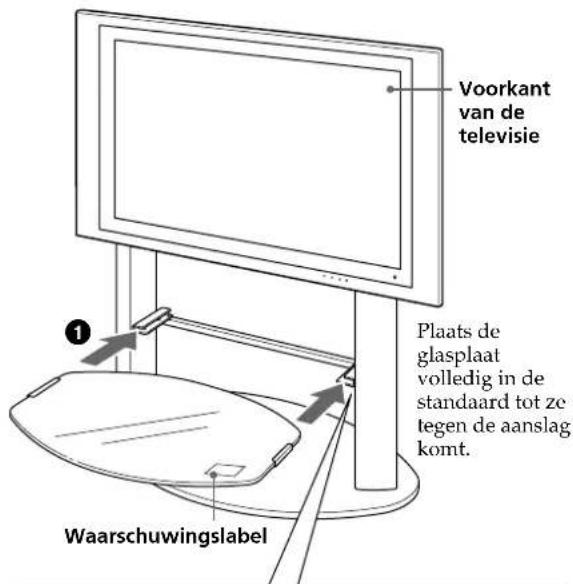 SONY SUPF3M - Bevestig de glasplaat. - 1