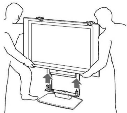 SONY SUPF3M - Detach the TV from the Table-Top Stand. - 2