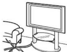 SONY SUPF3M - Veillez à ne pas coincer le cordon d'alimentation ou le cable de raccordement. - 1