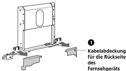 SONY SUPF3M - Nehmen Sie die Kabelabdeckungen ab. - 1