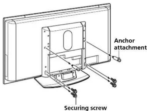 SONY SUPF3M - Detach the TV from the Table-Top Stand. - 1