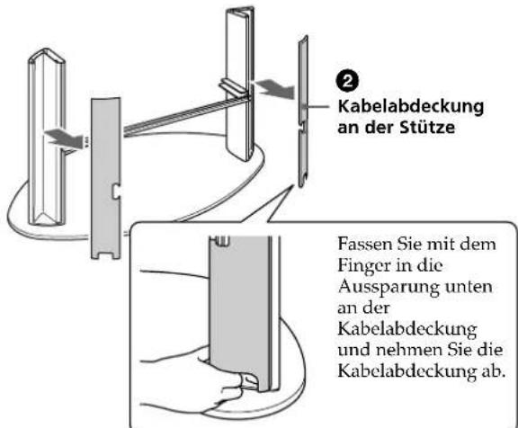 SONY SUPF3M - Nehmen Sie die Kabelabdeckungen ab. - 2