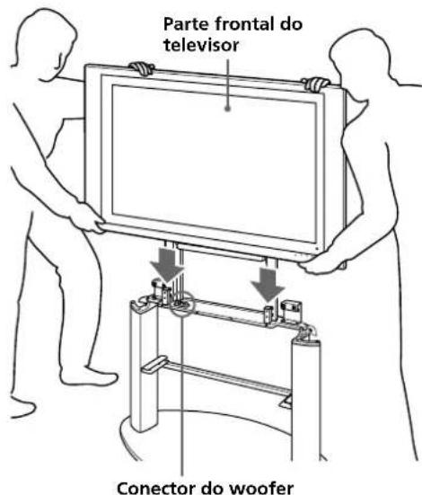 SONY SUPF3M - Coloque o televisor no Suporte Flutuante. - 1