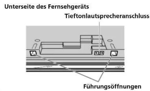 SONY SUPF3M - Setzen Sie das Fernsehgerät auf den Glasständer. - 2
