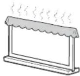 SONY SUB551S - Dæk ikke tv'ets ventilationshuller til. - 1