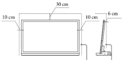 SONY SUB551S - Dæk ikke tv'ets ventilationshuller til. - 2