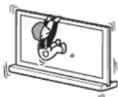 SONY SUB551S - TV-stativet må sikres slik at det ikke kan velte. - 1
