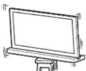 SONY SUB551S - Уверете се, че монтирате стойката за телевизора на стабилна повърхност. - 1