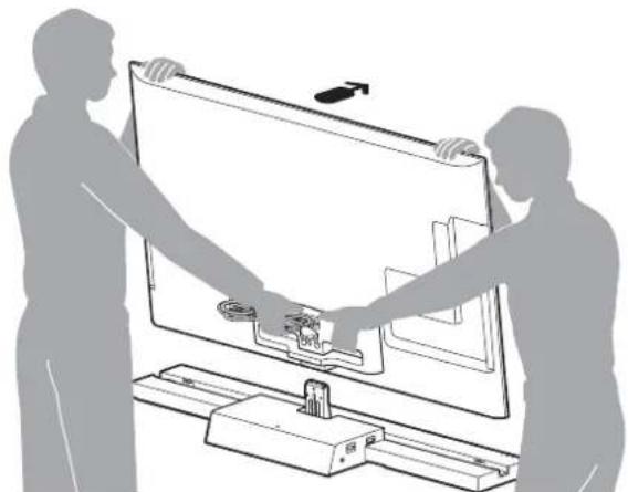 SONY SUB551S - Instale el televisor en el soporte para TV. - 1