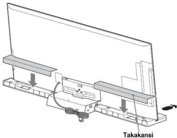 SONY SUB401S - Kiinnitä takakansi televisiojalustaan. (Koskee vain mallia SU-B551S) - 1