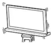 SONY SUB401S - Veillez à installer le support TV sur une surface stable. - 1