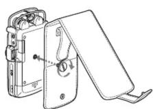 SONY CKLPCMD50 - Utilisation de l'étui de transport comme support (©) - 1