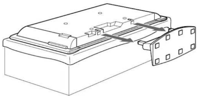 SONY SUPF2 - Detach the Table Top Stand from the TV. - 2