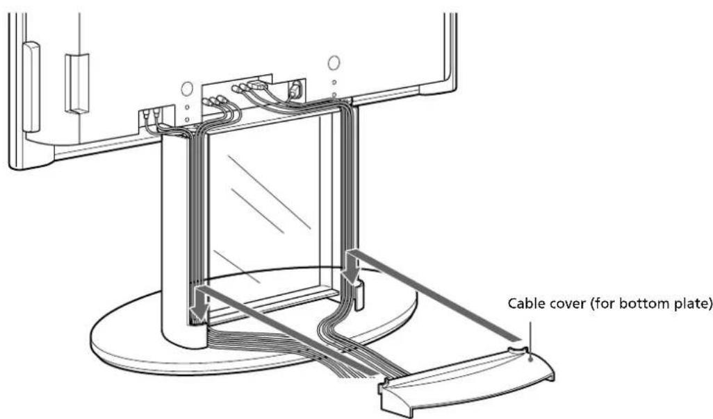 SONY SUPF2 - Attach the cable cover to the Floating Stand. - 1