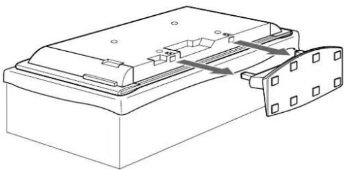 SONY SUPF2 - Retire el soporte de sobremesa del televisor. - 2