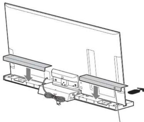 SONY SUB400S - Zamocować oszone tylną do stolika TV. (Tylko w modelu SU-B550S) - 1
