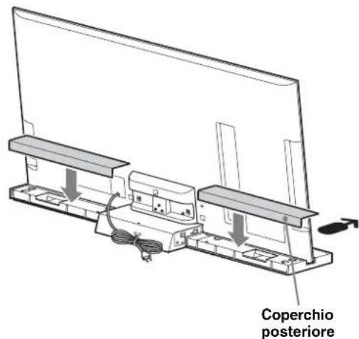 SONY SUB400S - Installare il tevisore sul supporto per tevisore. - 3