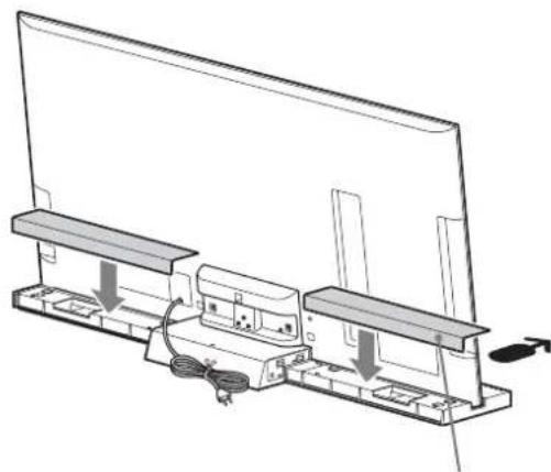 SONY SUB400S - Fest bakdekselet til TV-stativet. (Kun for modellen SU-B550S) - 1